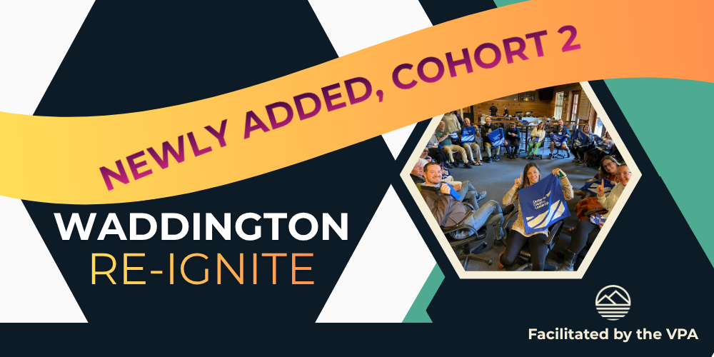 title slide, people sitting in circle